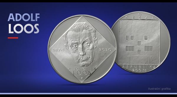 Pamětní stříbrná mince připomíná Adolfa Loose