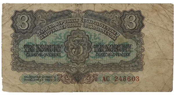 Československá tříkoruna. Nechtěný dárek od soudruhů ze Svazu