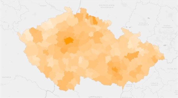 Nový přehled dostupnosti bydlení. Mapa ukazuje, kde je nejhůř