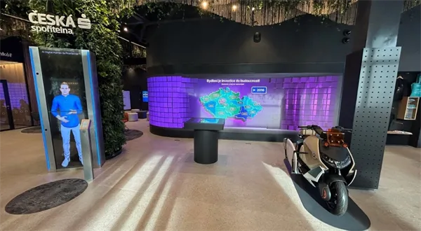 Spořitelna otevírá „pobočku budoucnosti“. U vchodu vás přivítá avatar