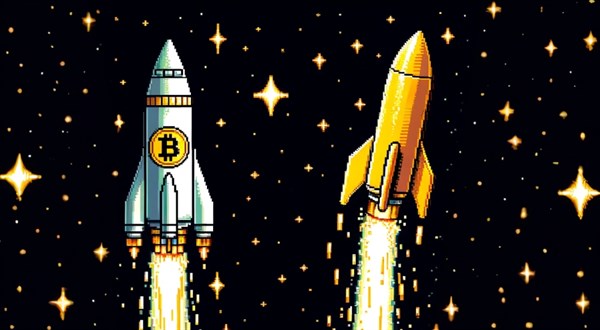 Zlato je na historickém rekordu. Bitcoinová raketa letí za ním