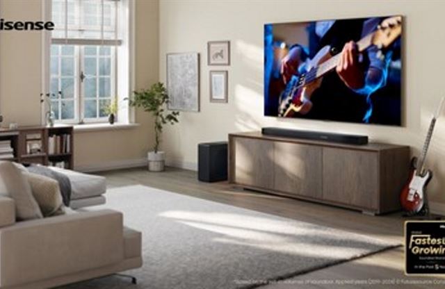 Hisense jmenována globálně nejrychleji rostoucí značkou soundbarů za posledních 5 let