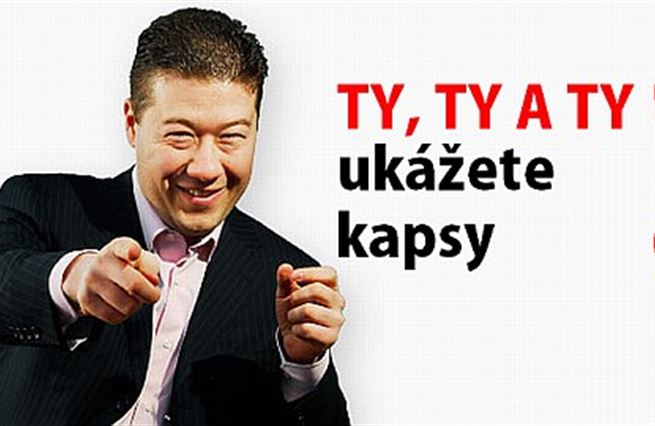 1. Zabavíme majetek zlodějům 2. Zloděj je ten, o kom to řekne Okamura