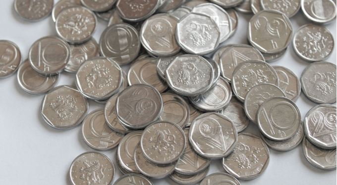 haléře desetníky dvacetníky