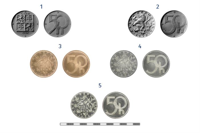 Návrhy padesátihaléře od Vladimíra Oppla