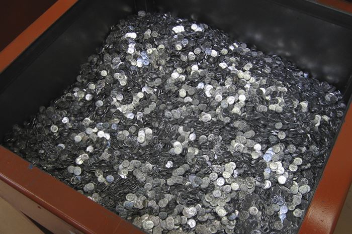 Výroba 50haléřů v Jablonci