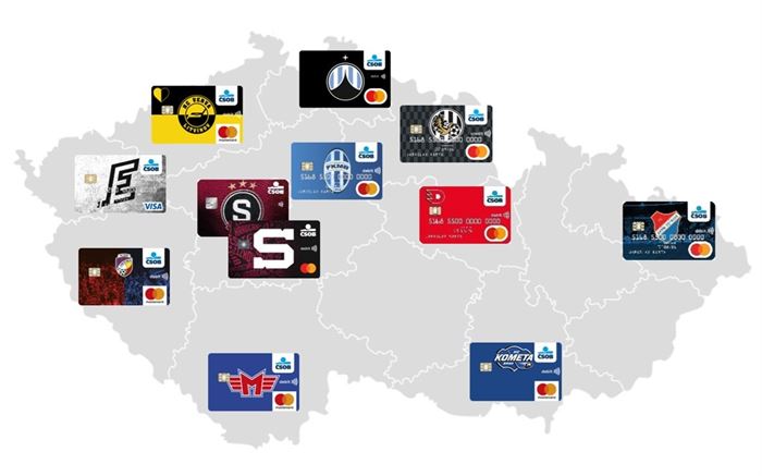 ČSOB klubové karty mapa